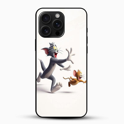 Tom & Jerry Cartoon Glass Mobile Cover – Cute Classic Animation