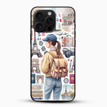 Travel Girl Glass Case