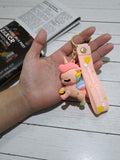 Cute Unicorn Silicone Keychain