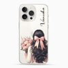 Girl with Bouquet Silicon Mobile Case - Cover Stall
