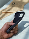Black MagSafe Soft TPU Case with Orange Ring | Premium iPhone Cover - Cover Stall