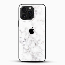 White Marble Glass Mobile Case – Minimal Luxury Design