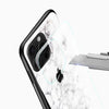 White Marble Glass Mobile Case – Minimal Luxury Design - Cover Stall