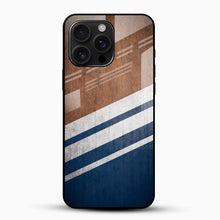 Wood Stripe Glass Mobile Cover – Minimalist Premium Design