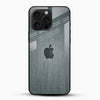 Grey Wooden Look Glass Mobile Cover – Luxury Minimalist Design - Cover Stall