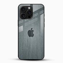 Grey Wooden Look Glass Mobile Cover – Luxury Minimalist Design