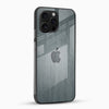 Grey Wooden Look Glass Mobile Cover – Luxury Minimalist Design - Cover Stall
