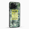 Work Hard Dream Big Mobile Glass Cover - Cover Stall