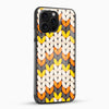 Zigzag Knit Pattern Glass Mobile Cover – Modern Chevron Design - Cover Stall
