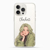 Green Hair Girl Silicon Mobile Case - Cover Stall