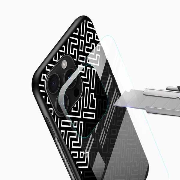 Maze Pattern Mobile Glass Case - Cover Stall