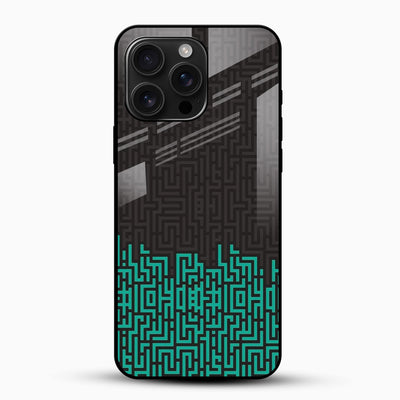 Neo Maze Printed Glass Mobile Cover – Geometric Case
