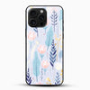 Pastel Botanical Aesthetic Glass Mobile Cover – Floral Nature - Cover Stall