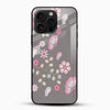 Pink Butterfly Floral Glass Mobile Cover – Cute & Elegant - Cover Stall