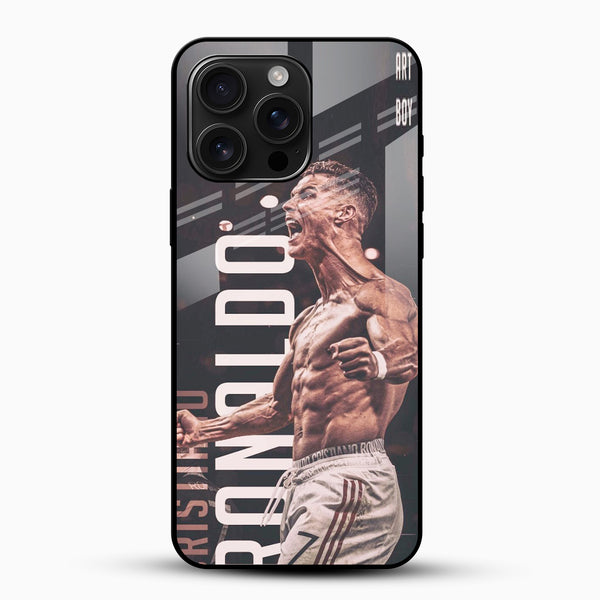 Football Legend Ronaldo Glass Phone Case - Cover Stall