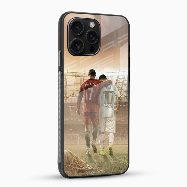 Ronaldo Messi Glass Phone Case - Cover Stall