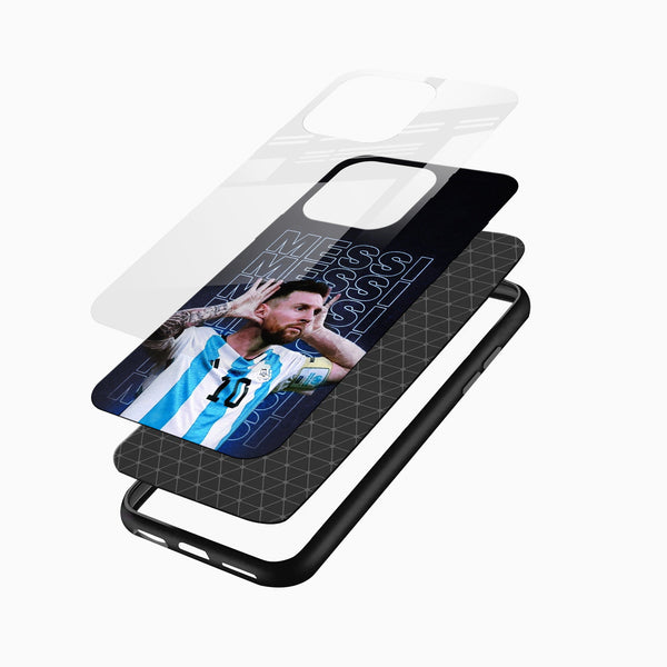 Messi Jersey 10 Glass Phone Case - Cover Stall