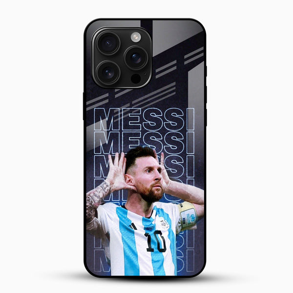 Messi Jersey 10 Glass Phone Case - Cover Stall