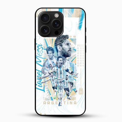 Messi Argentina Glass Mobile Cover
