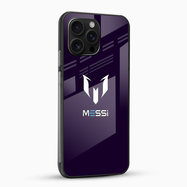 Messi Logo Glass Phone Case - Cover Stall