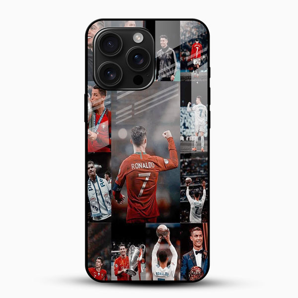 Ronaldo Collage Glass Mobile Cover - Cover Stall
