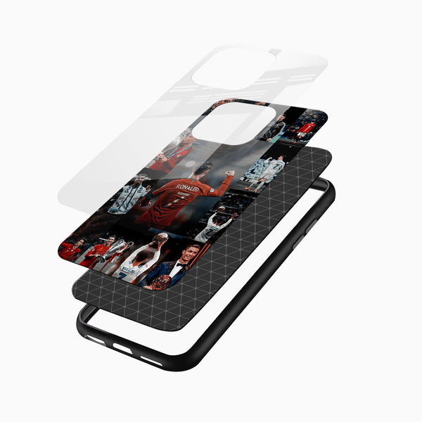 Ronaldo Collage Glass Mobile Cover - Cover Stall
