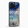 Oxford City Facts Glass Mobile Cover – Travel Typography Design - Cover Stall