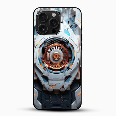 Arc Core Reactor Tech Glass Mobile Cover – Futuristic Cyber Design