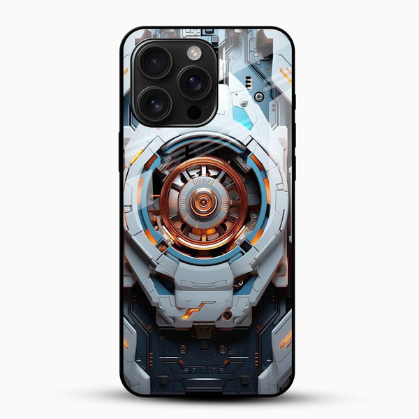 Arc Core Reactor Tech Glass Mobile Cover – Futuristic Cyber Design - Cover Stall