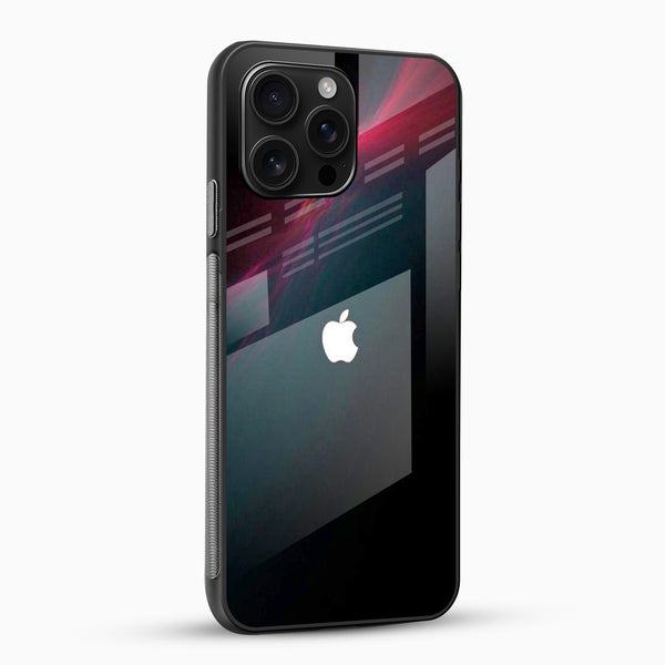 Black Red Gradient Glass Mobile Cover – Premium Glossy - Cover Stall