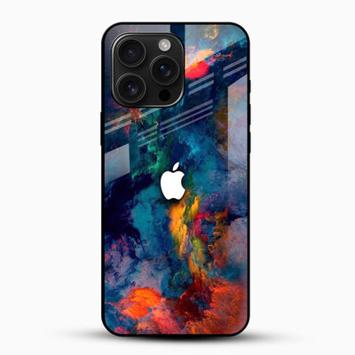 Abstract Galaxy Glass Mobile Cover – Color Splash