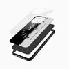 Artistic Black Panther Glass Mobile Cover for iPhone and Android with powerful monochrome panther artwork