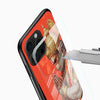 Premium tempered glass mobile cover featuring detailed Lord Hanuman devotional artwork