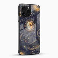 Celestial Sun & Moon Glass Mobile Cover