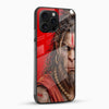 Hanuman warrior artwork printed on premium glass mobile cover