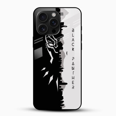 Black Panther Glass Mobile Cover