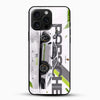 Porsche 911 GT3 RS Glass Mobile Cover with white sports car racing design