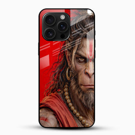 Lord Hanuman Glass Mobile Cover – Bajrangbali Warrior