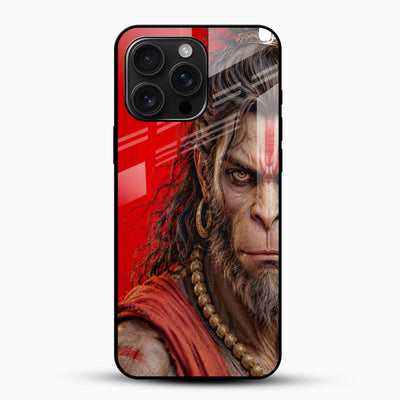 Lord Hanuman Glass Mobile Cover – Bajrangbali Warrior