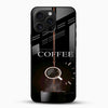 Power Coffee Glass Mobile Cover – Minimal Coffee Aesthetic Design - Cover Stall