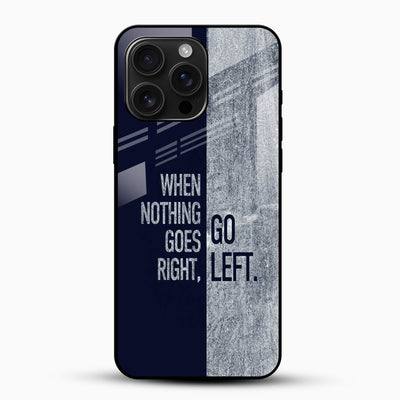 Go Left Glass Case