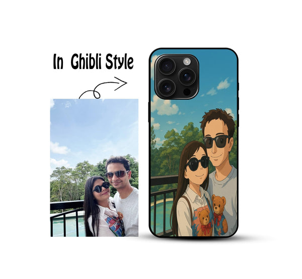 Custom Ghibli Style Glass Case - Cover Stall