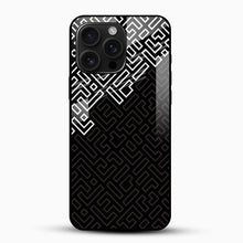 Maze Pattern Mobile Glass Case