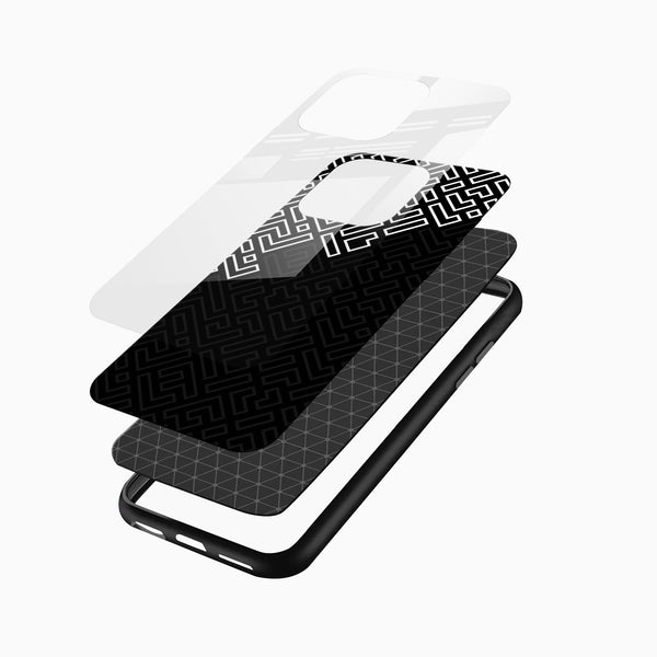 Maze Pattern Mobile Glass Case - Cover Stall