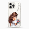 Beautiful Hair - Girl Silicon Phone Case [With Custom Name] - Cover Stall