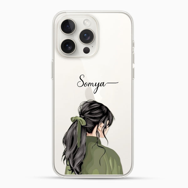 Girl with Green Ribbon Silicon Mobile Case - Cover Stall