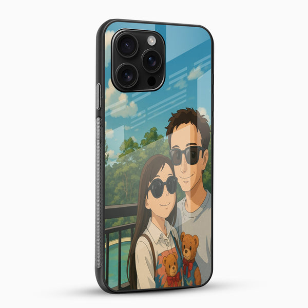 Custom Ghibli Style Glass Case - Cover Stall